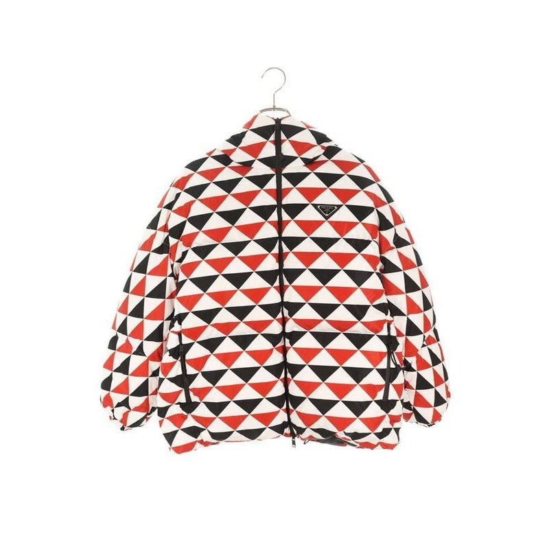 Prada 29 Z956 Triangle Logo Plate Nylon Down Jacket XS