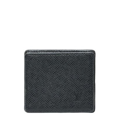 Louis Vuitton Taiga Porte Monnaie Boite Coin Case Purse Ardoise Black
