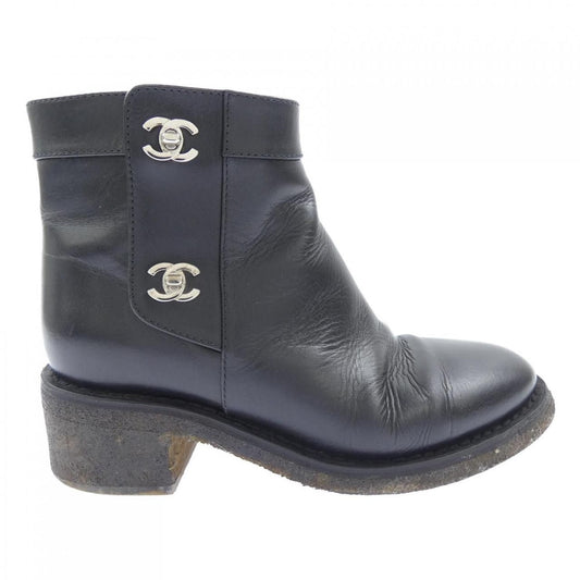 Chanel Turnlock Boots Black 37