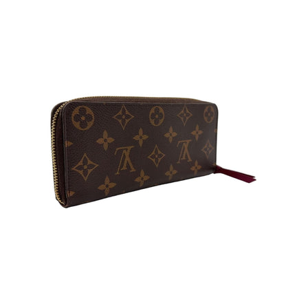 Louis Vuitton Portefeuille Clemence Monogram Fuchsia Leather Pink Purple Brown — view 2