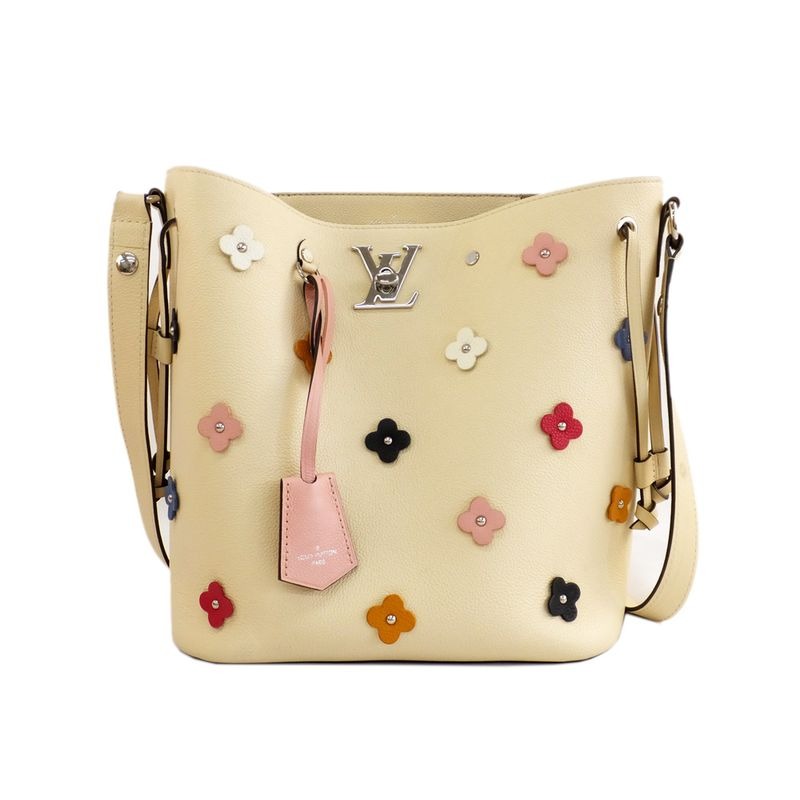 Louis Vuitton Lockme Bucket Flower Shoulder Bag Motif