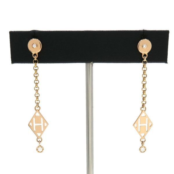 Hermes Gambard Earrings Diamond