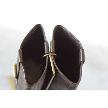 Louis Vuitton Boots Shoes Business Women Leather Black — view 5