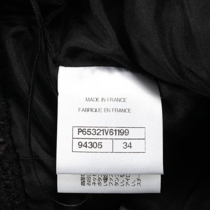Chanel Skirt Coco Mark Button Tweed Wool — view 4