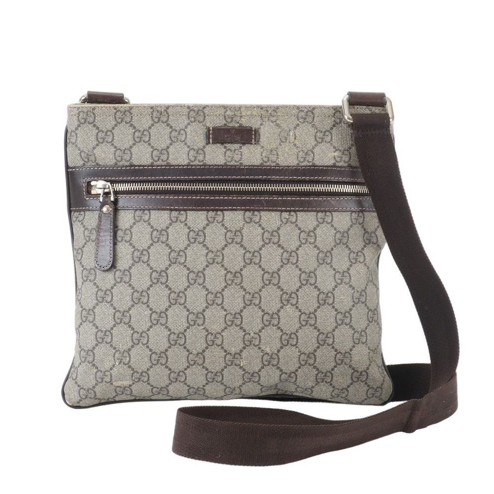 Gucci GG Supreme Leather Shoulder Bag Crossbody Messenger Business Tote