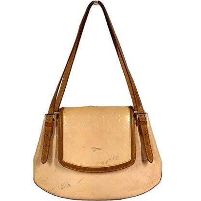Louis Vuitton Shoulder Bag Biscayne Bay GM Monogram Vernis Canvas Marshmallow