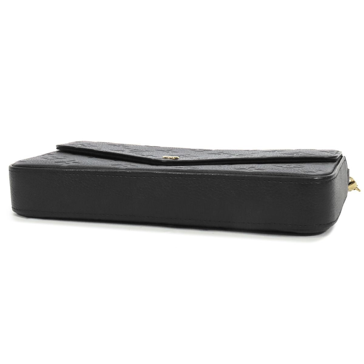 Louis Vuitton Pochette Felicity Noir Black Monogram Empreinte Chain Wallet — view 3