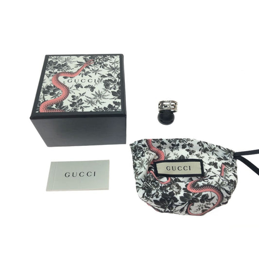 Gucci Silver Accessory G Square Ring No 17