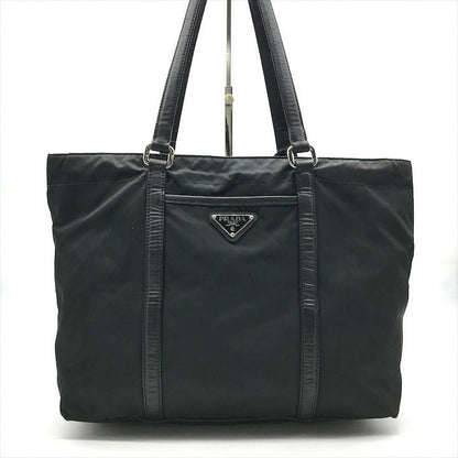 Prada Nylon Tessuto Saffiano Tote Black