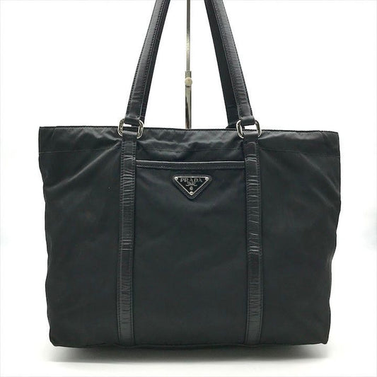 Prada Nylon Tessuto Saffiano Tote Black