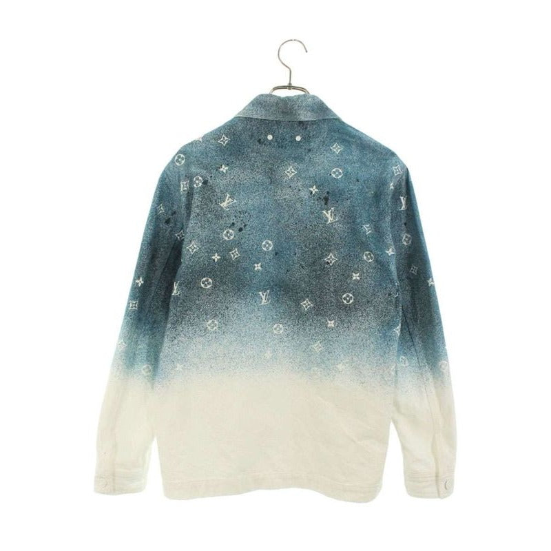 Louis Vuitton 20 SS Rm201 M QYZ His09 W Monogram Gradient Denim Long Sleeve Shirt — view 2