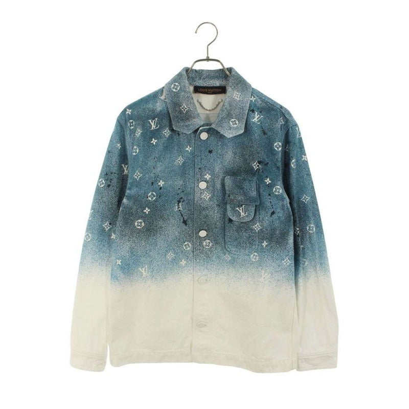 Louis Vuitton 20 SS Rm201 M QYZ His09 W Monogram Gradient Denim Long Sleeve Shirt