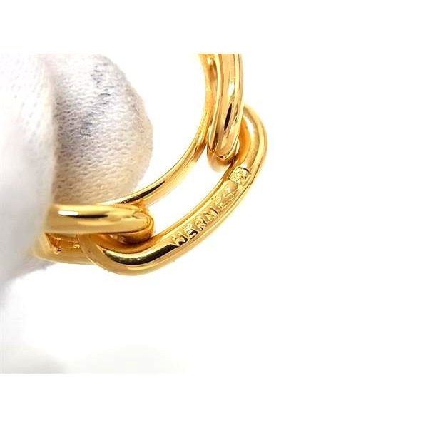 Hermes Chaine D'ancre Lucade Legato Scarf Ring Closure Gold — view 3