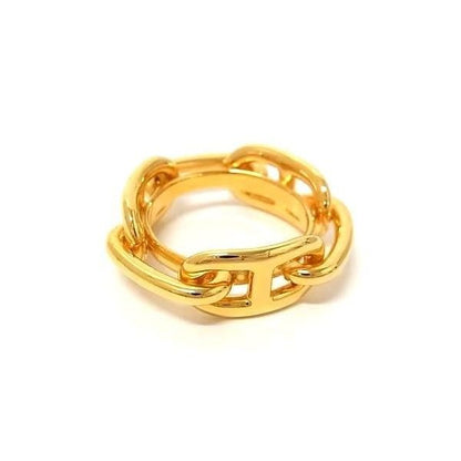 Hermes Chaine D'ancre Lucade Legato Scarf Ring Closure Gold
