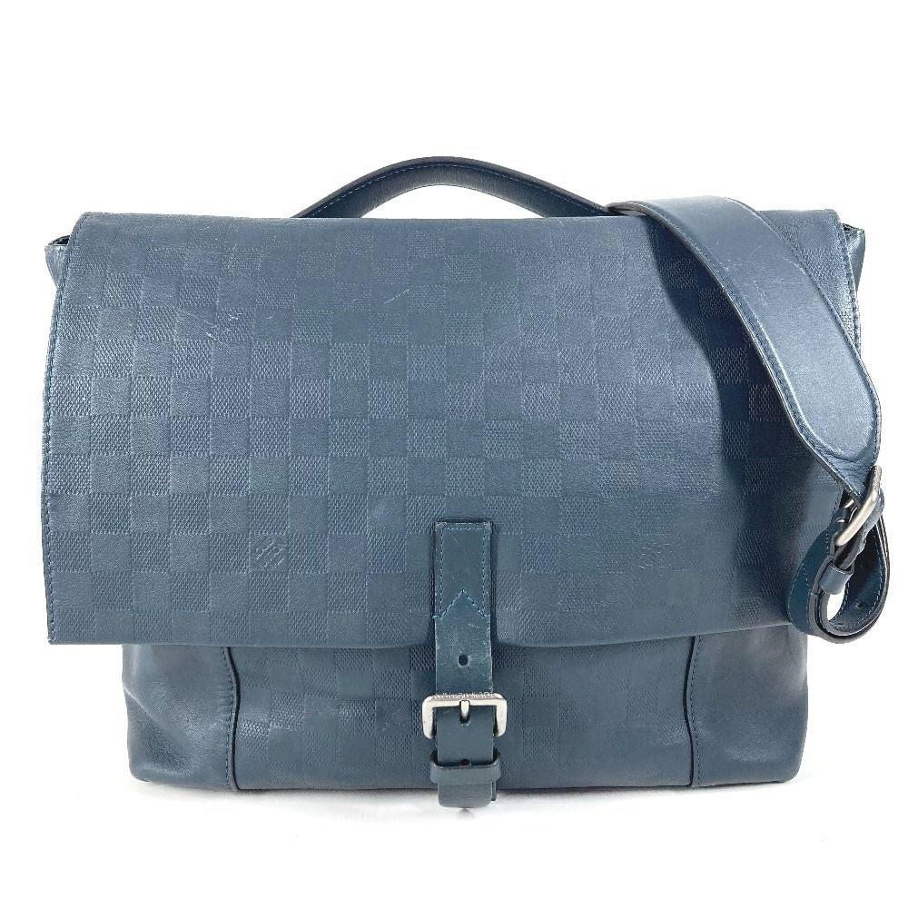 Louis Vuitton Shoulder Bag Loft Damier Infini Leather Cosmos Navy
