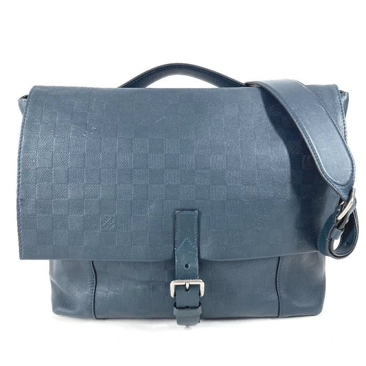 Louis Vuitton Shoulder Bag Loft Damier Infini Leather Cosmos Navy