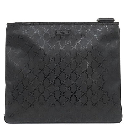 Gucci Shoulder Bag GG Imprime Black Silver Hardware
