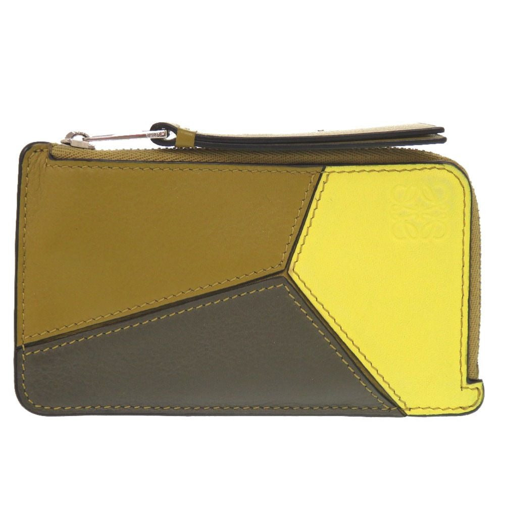 Loewe Puzzle Coin Card Holder Leather Multicolor Case