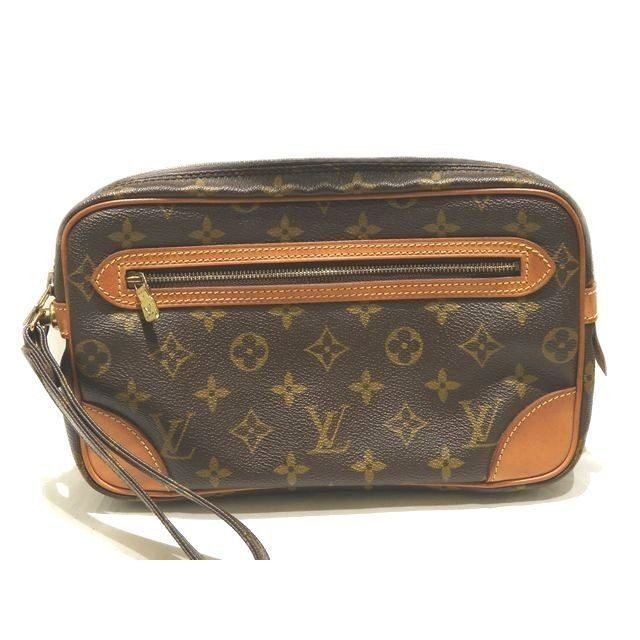 Louis Vuitton Marly Dragonne GM Second Monogram Clutch with Wrist 8C