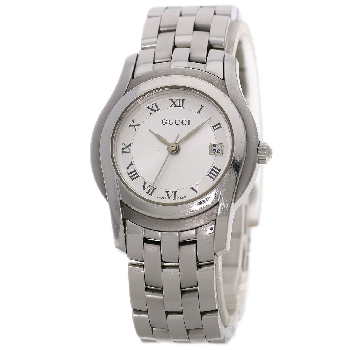 Gucci Round Face Watch SS
