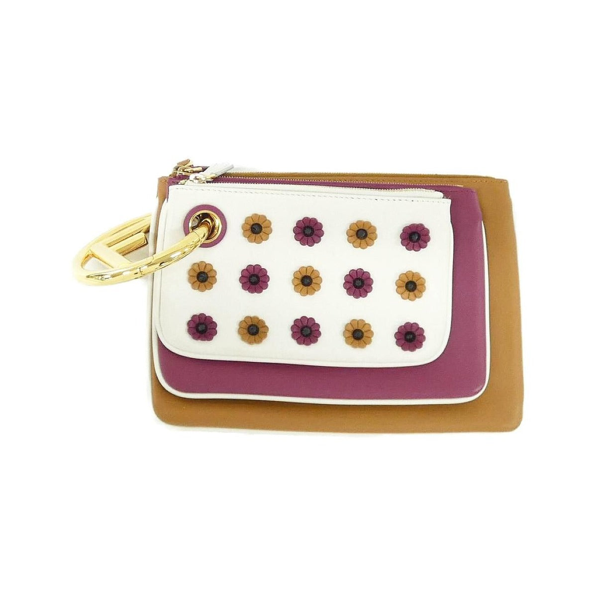 Fendi Triplet Bag Leather White
