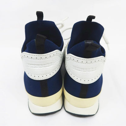 Hermes Action Sneakers Punching Leather Knit — view 6