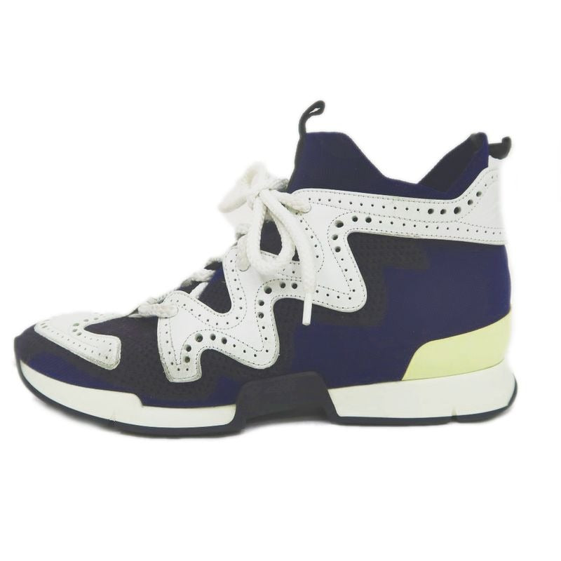 Hermes Action Sneakers Punching Leather Knit