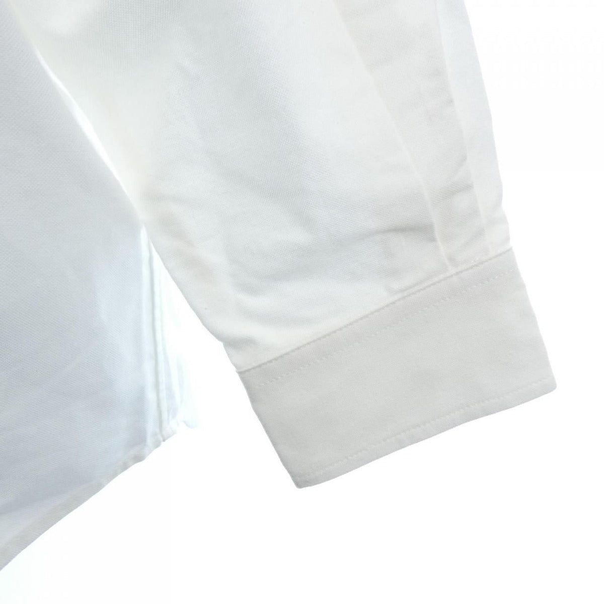 Prada Embroidered Oxford Cotton Shirt White — view 6