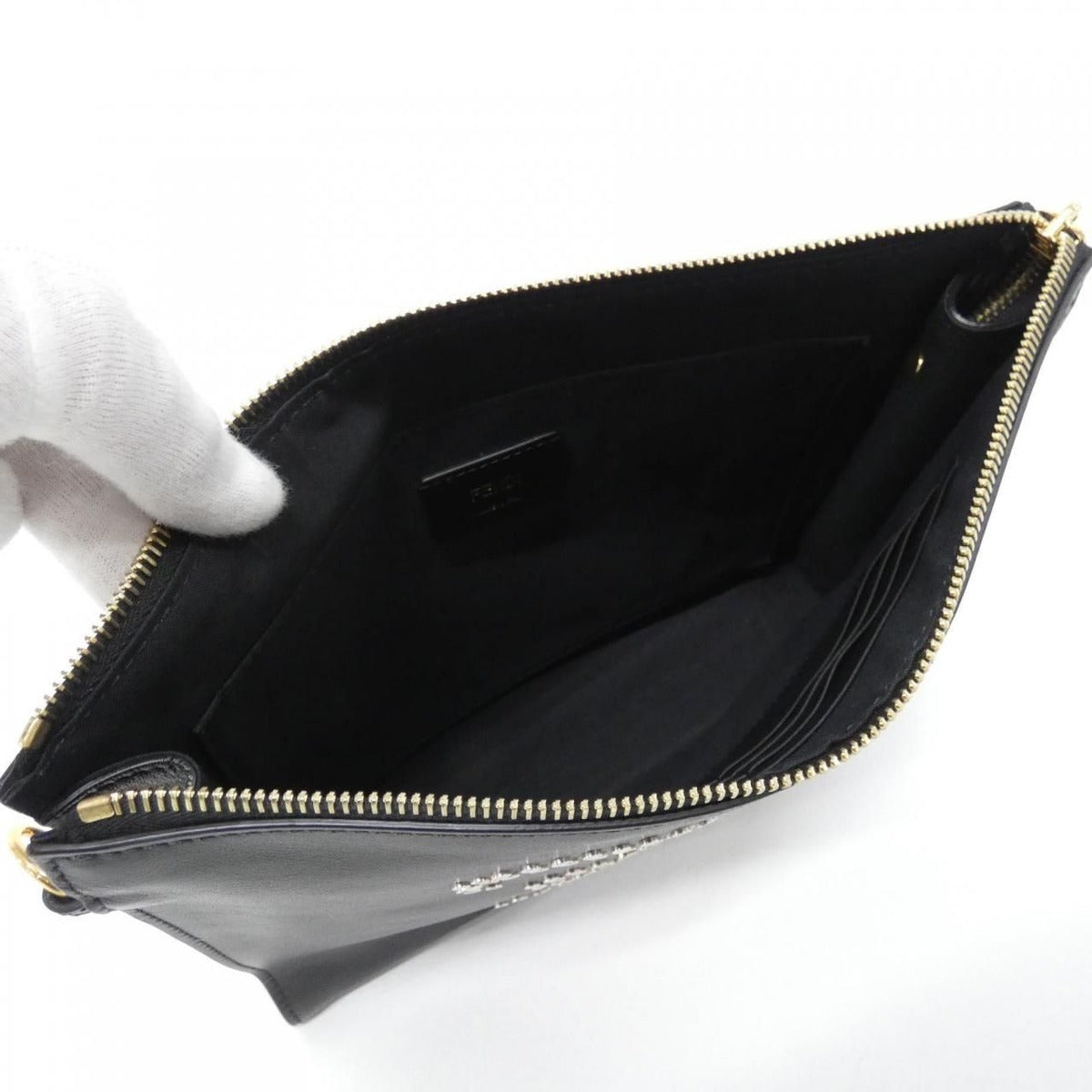 Fendi Bag Leather Black — view 6