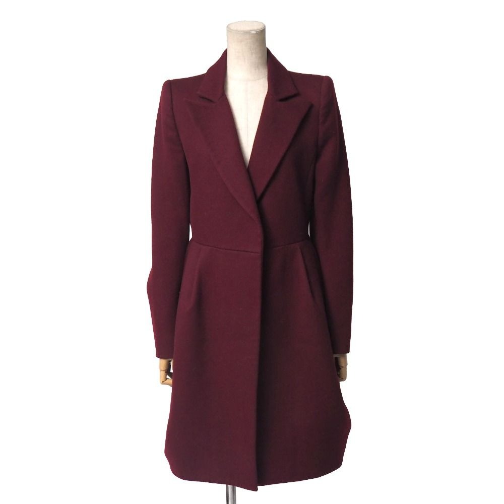 Prada Coat 38 Tucked Chesterfield Wool Long