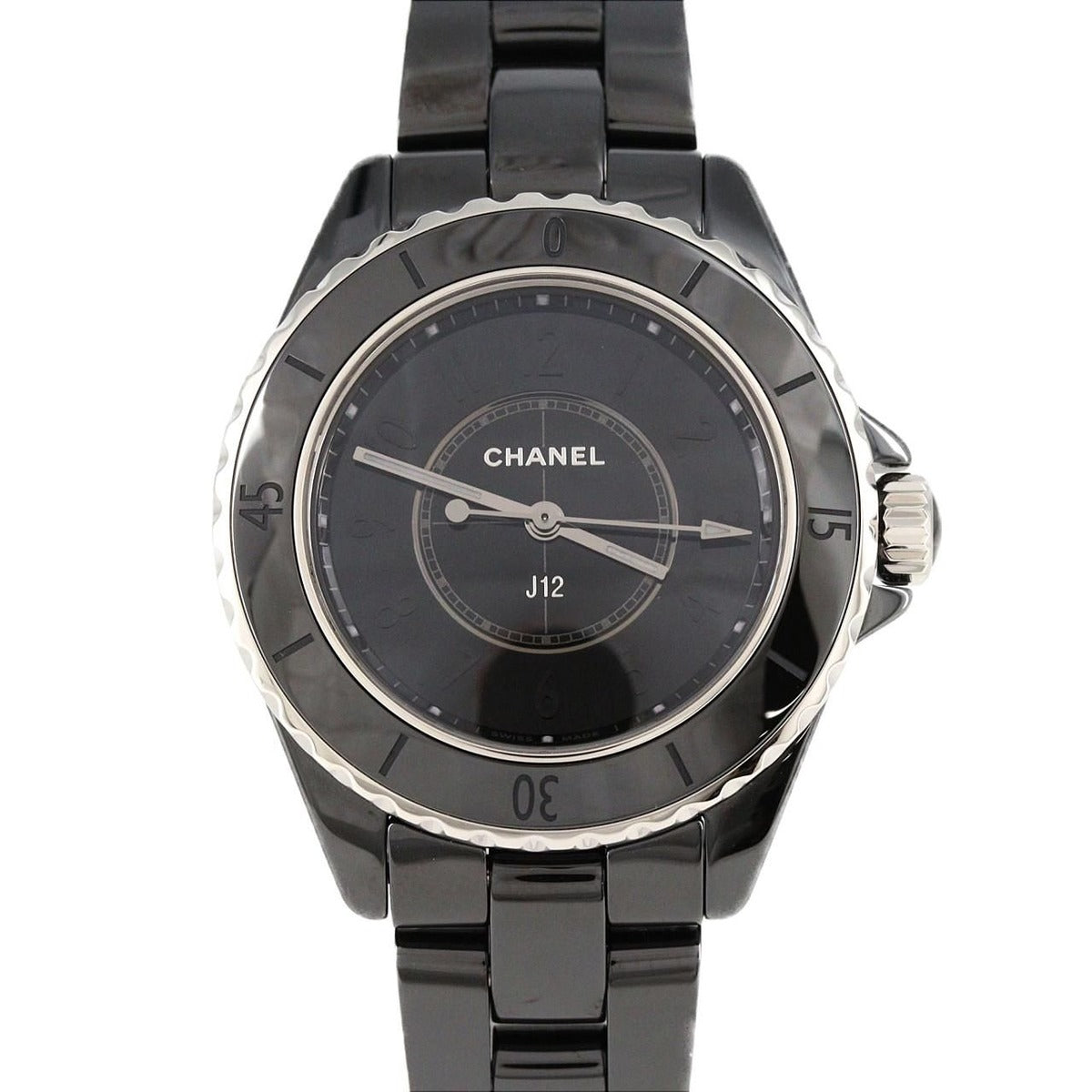 Chanel Phantom Ceramic Quartz Bracelet Black Arabic