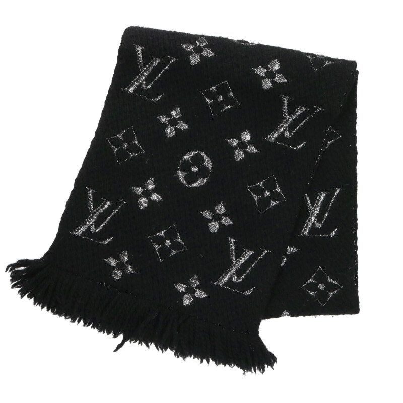 Louis Vuitton Echarpe Logo Mania Shine Monogram All Over Pattern Scarf