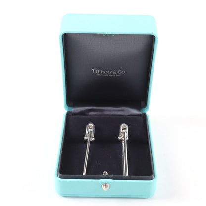 Tiffany & Co 925 Double Long Link Earrings Silver with Case Weight — view 2