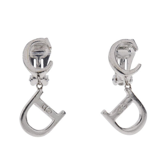 Christian Dior CD Logo Metal Silver 5.5 g Earrings