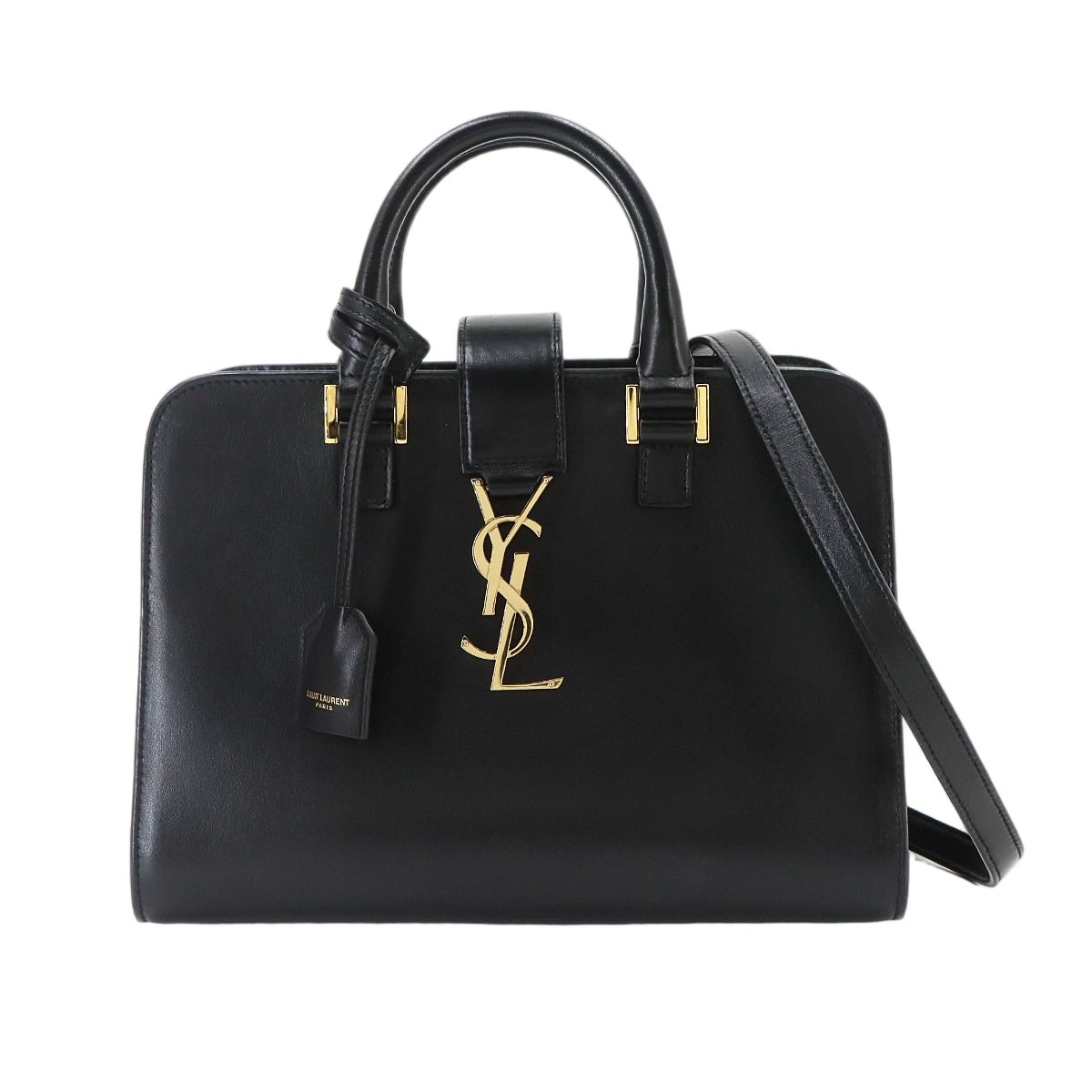 Saint Laurent Cabas 2-Way Bag Leather Black