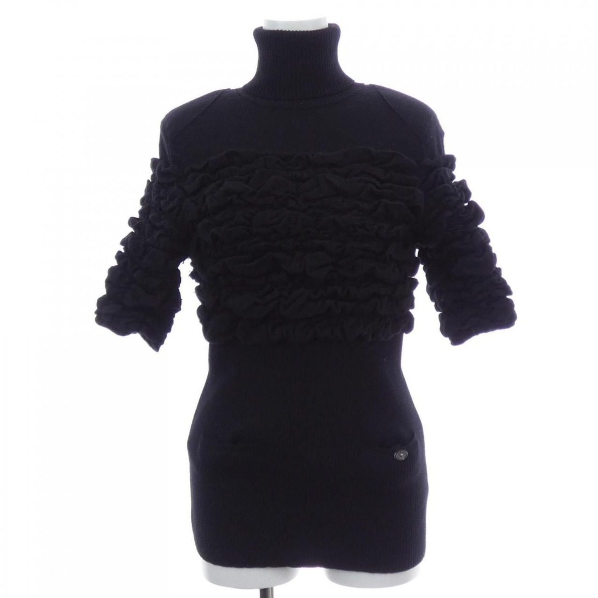 Chanel Knit Top Black