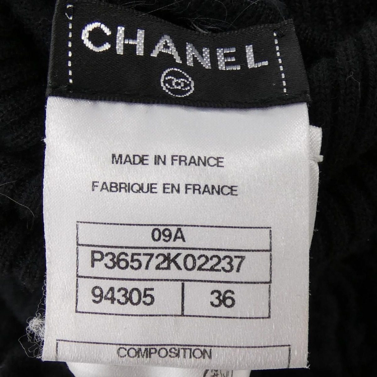 Chanel Knit Top Black — view 4
