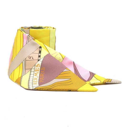 Hermes Twill Scarf Yellow