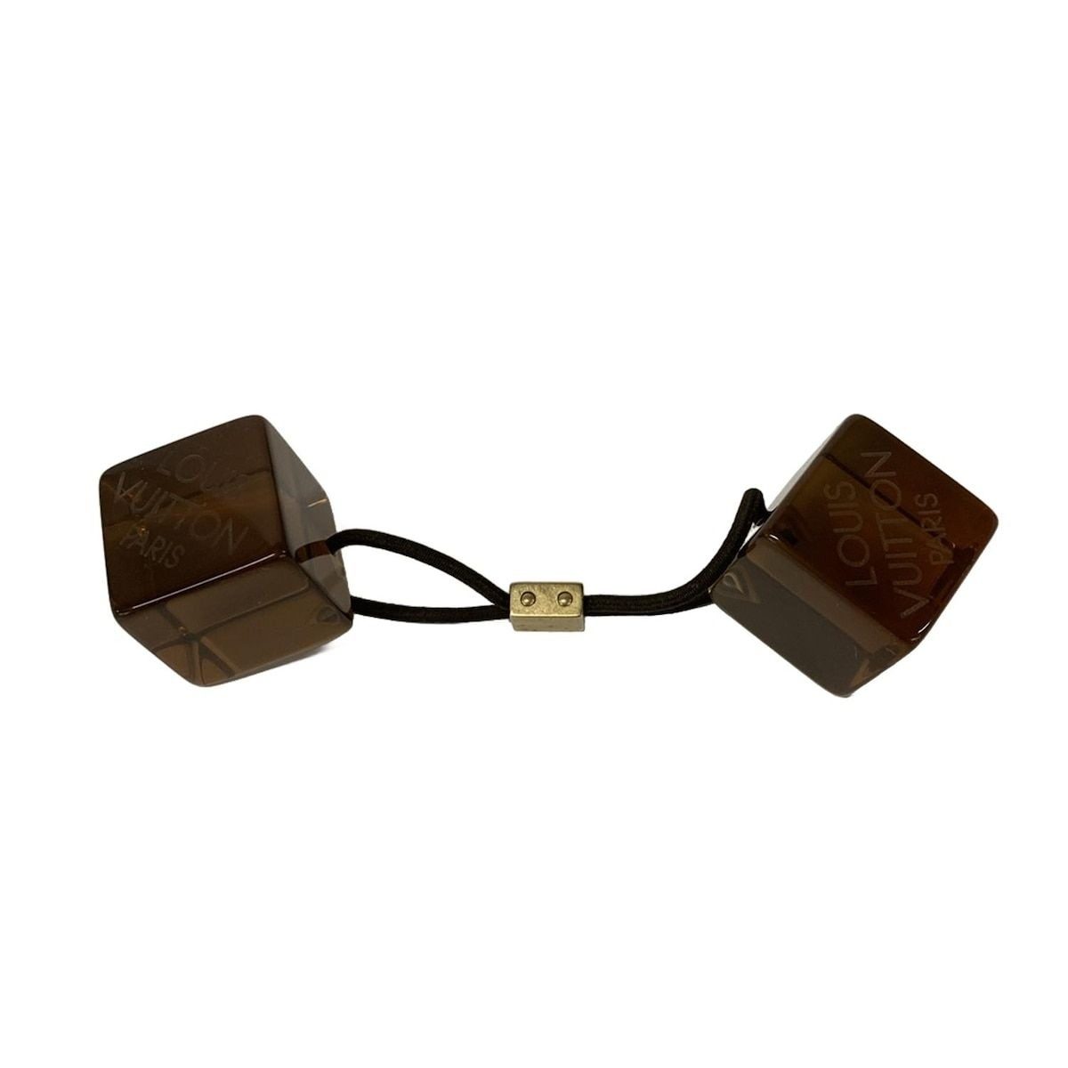 Louis Vuitton Hair Cube Clear Chocolate Tie