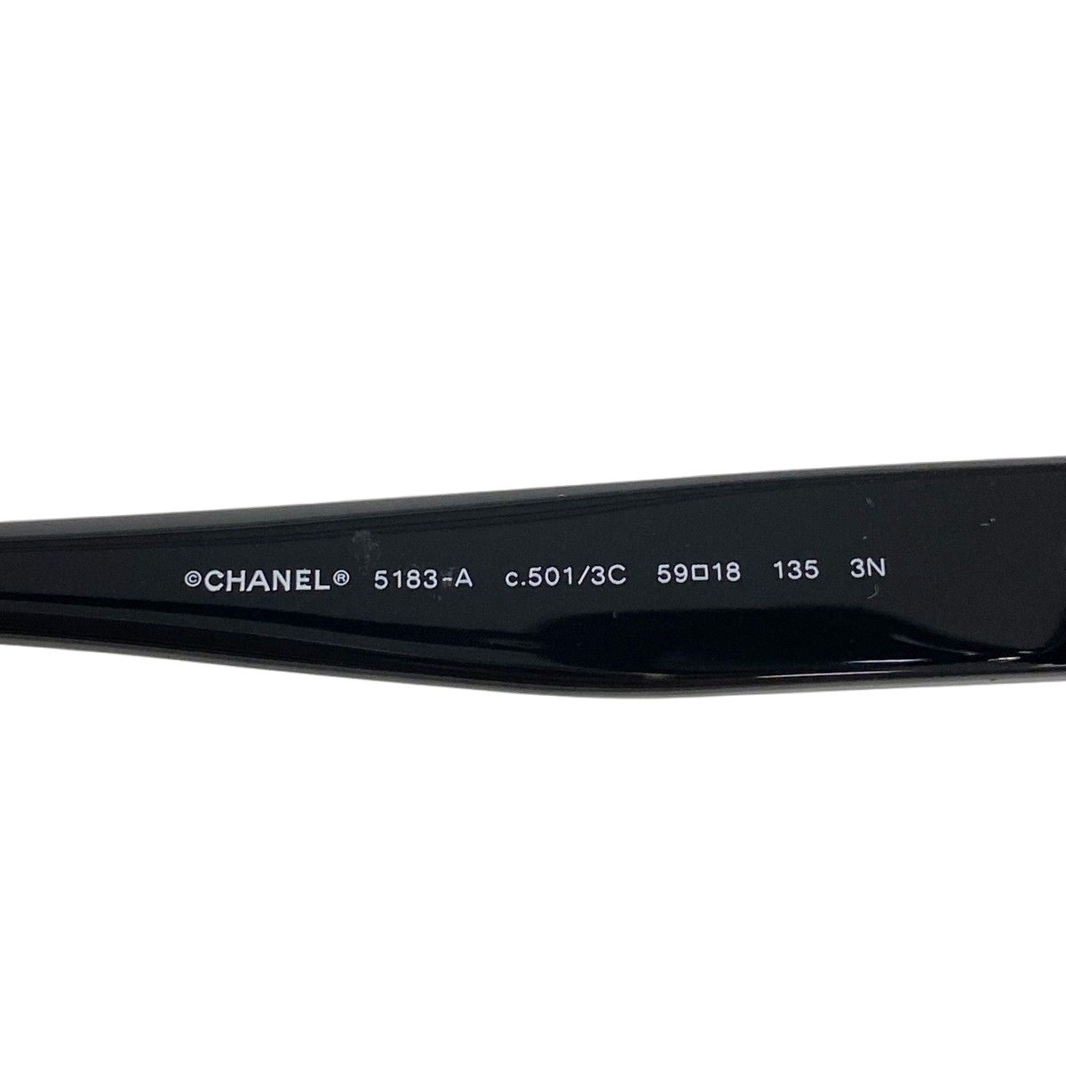 Chanel Sunglasses Acetate Black Silver Eyewear — view 2