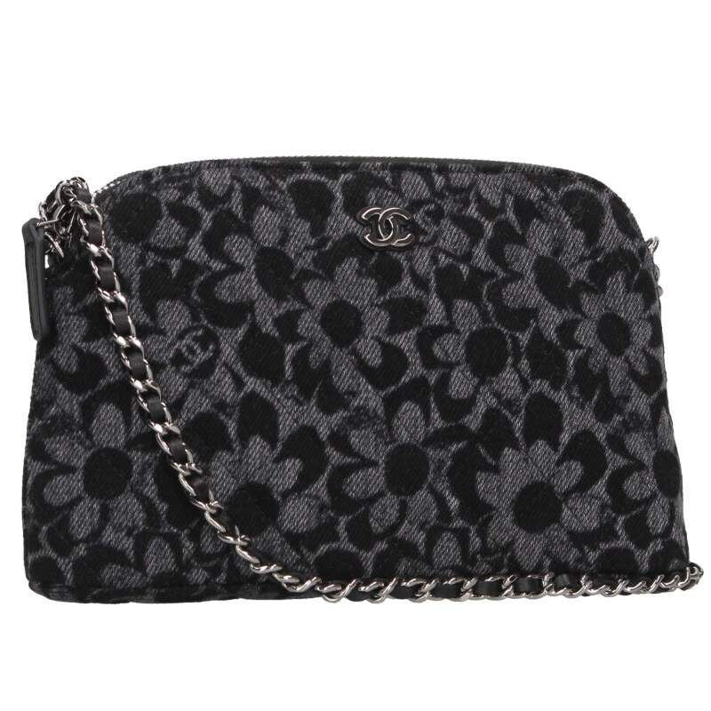 Chanel Camellia Chain Pouch Shoulder Bag