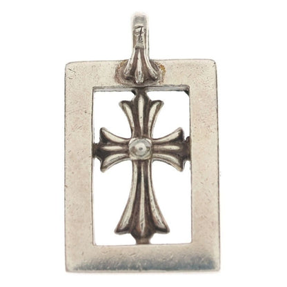 Chrome Hearts Frmd Opn Bbyfat Frame Open Baby Fat Pendant Top Silver