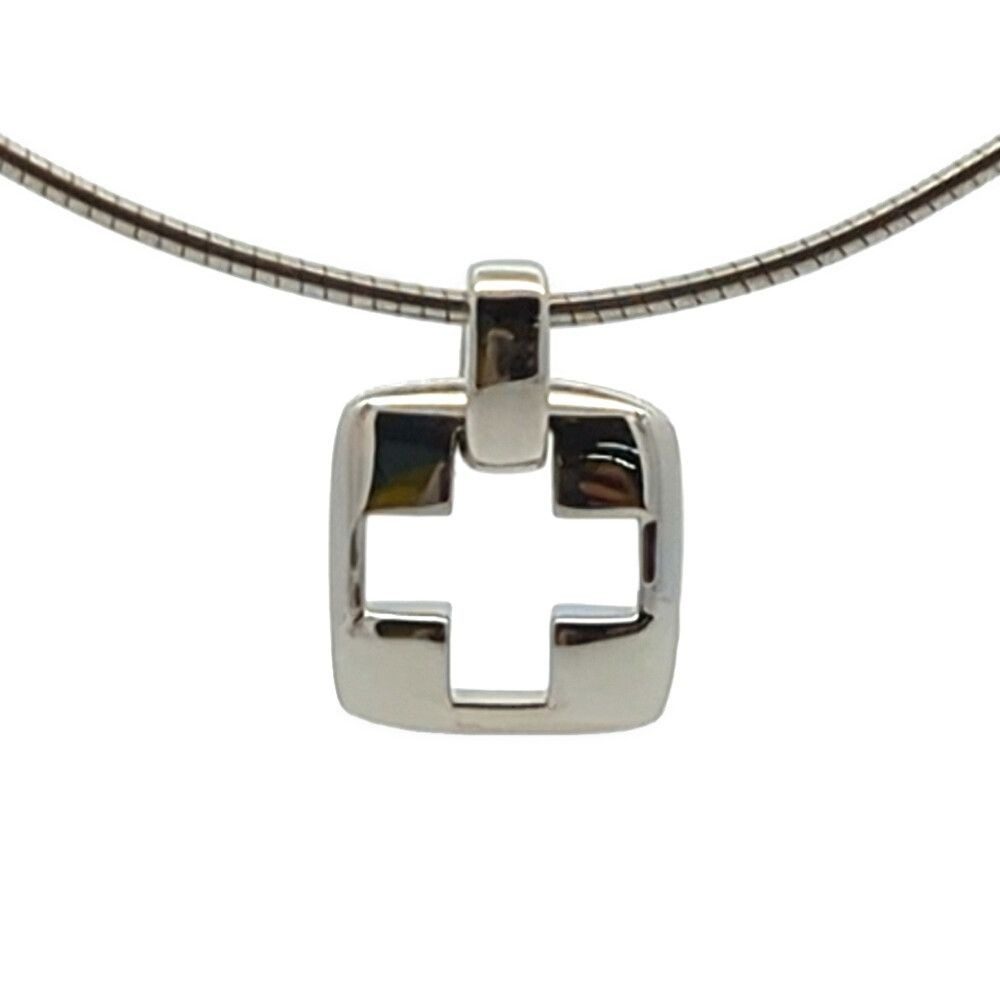 Tiffany & Co Cross Necklace Pendant Silver
