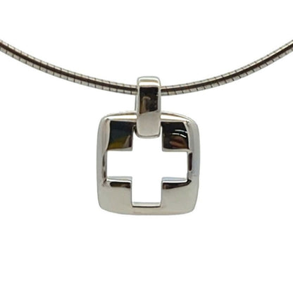 Tiffany & Co Cross Necklace Pendant Silver