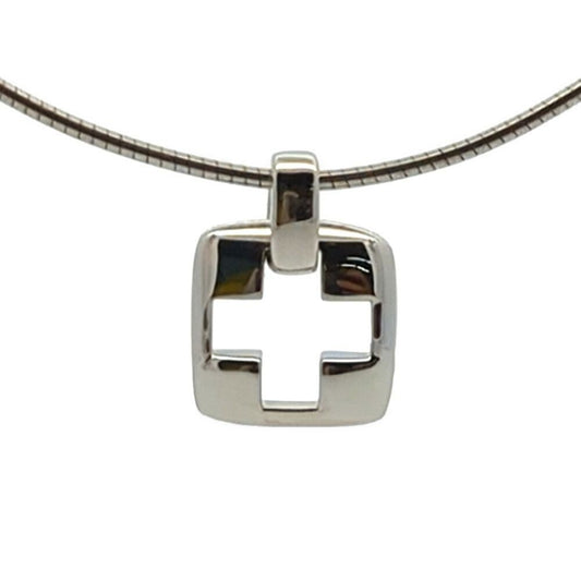 Tiffany & Co Cross Necklace Pendant Silver