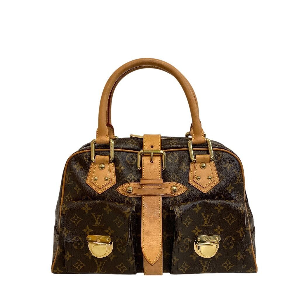 Louis Vuitton Manhattan GM Monogram Handbag Brown