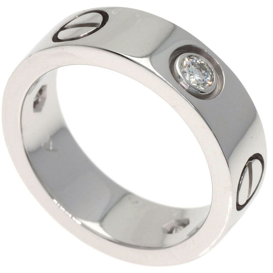 Cartier Love Ring Half Diamond 18K White Gold