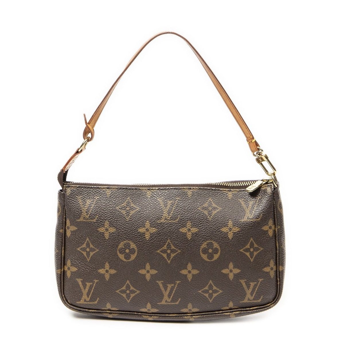 Louis Vuitton Pochette Brown Monogram Canvas Shoulder Bag