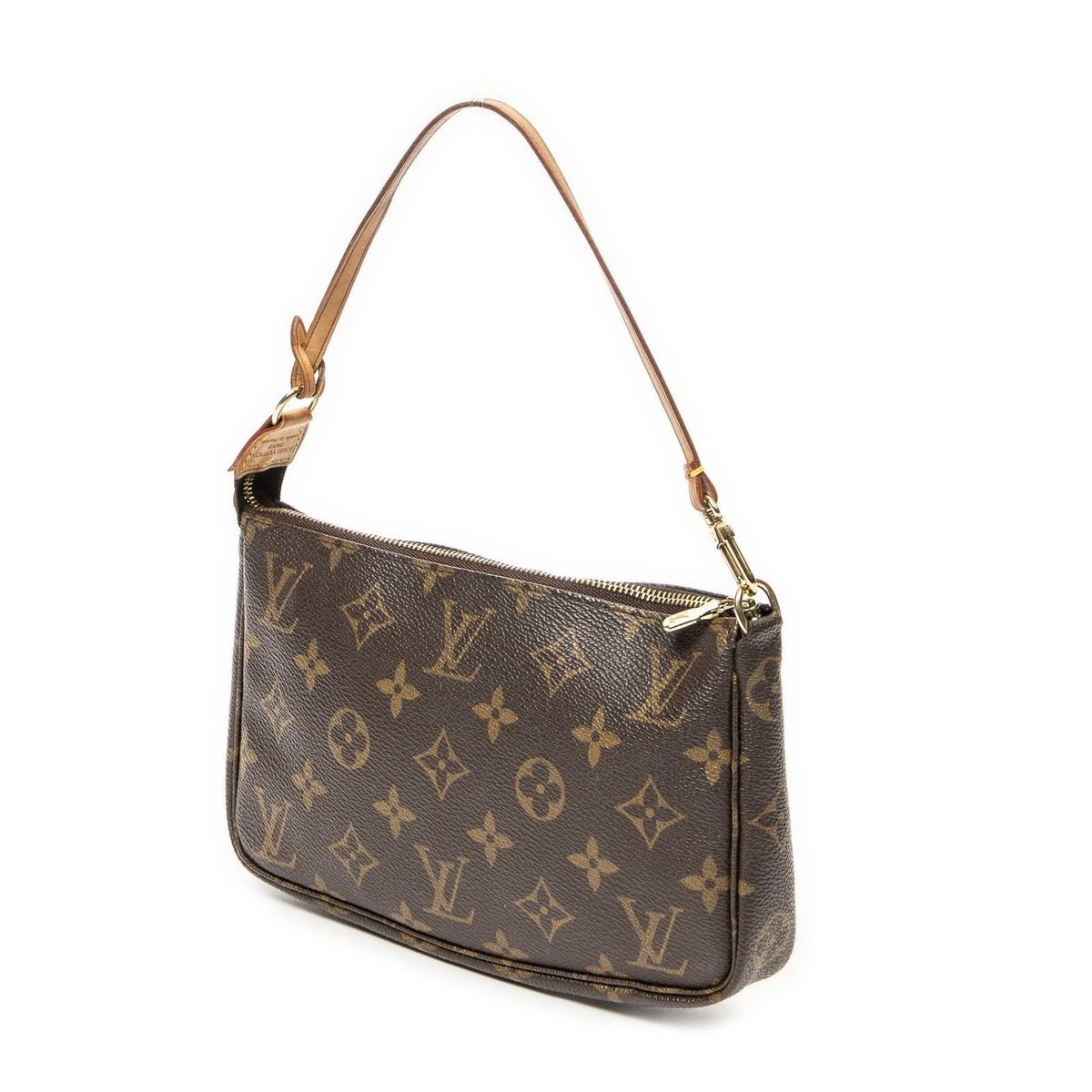 Louis Vuitton Pochette Brown Monogram Canvas Shoulder Bag — view 2