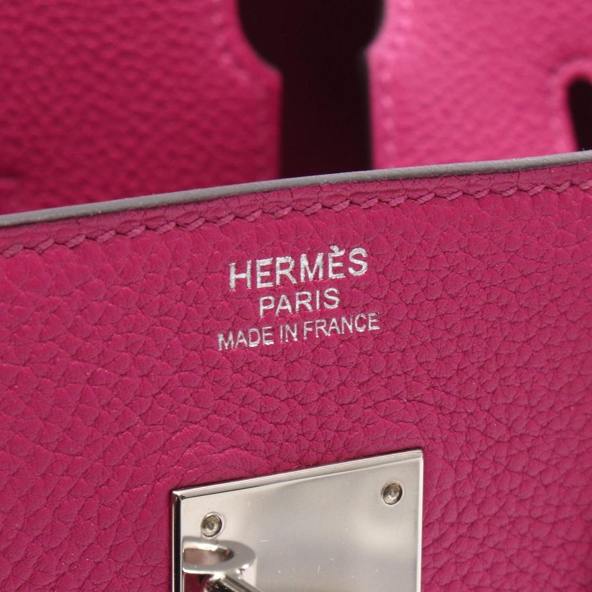 Hermes Handbag Birkin 30 Rose Purple Leather — view 4